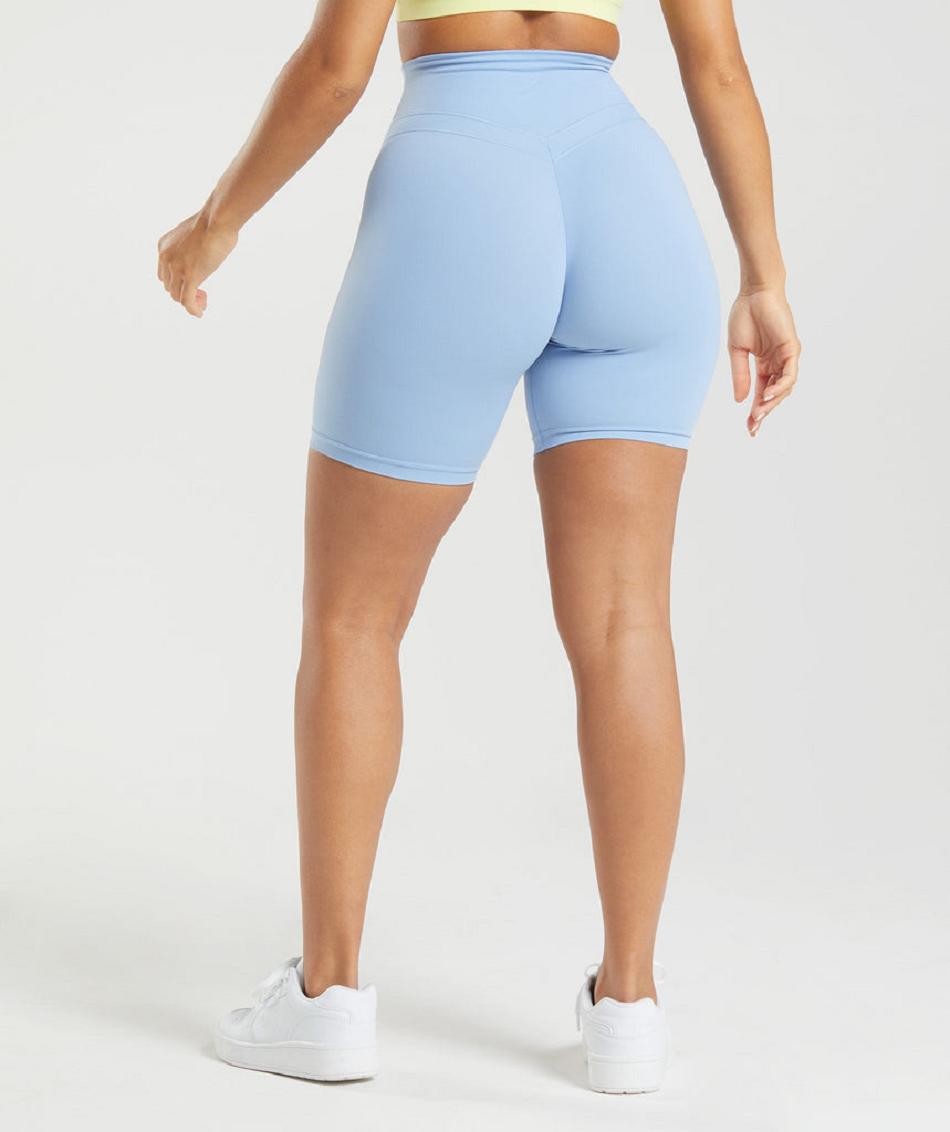 Pantalones Cortos Gymshark Whitney Cycling Mujer Azules | CO 2777VRW